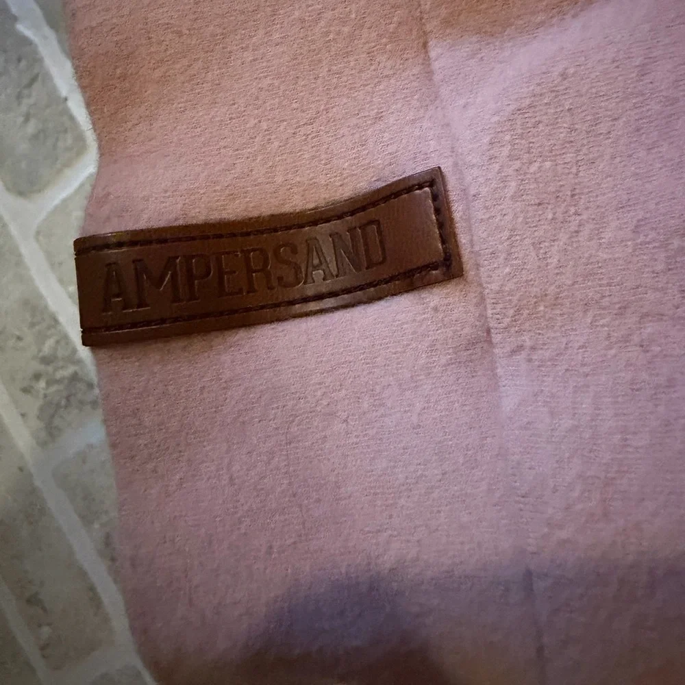 AMPERSAND AVE Pink and Cream Hooded Pullover Sweater - Picture 4 of 7